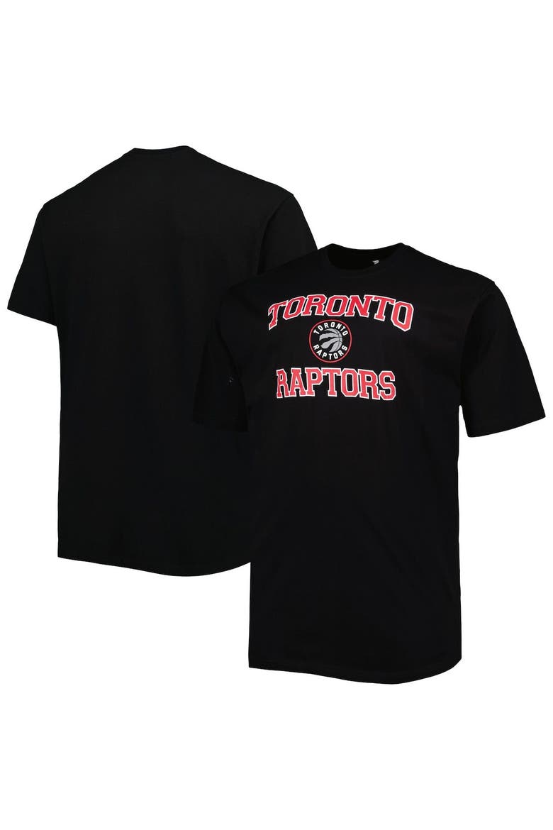 Men's Black Toronto Raptors Big & Tall Heart & Soul T-Shirt, Main, color, Black