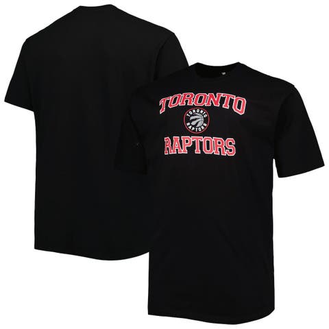 Men's Black Toronto Raptors Big & Tall Heart & Soul T-Shirt