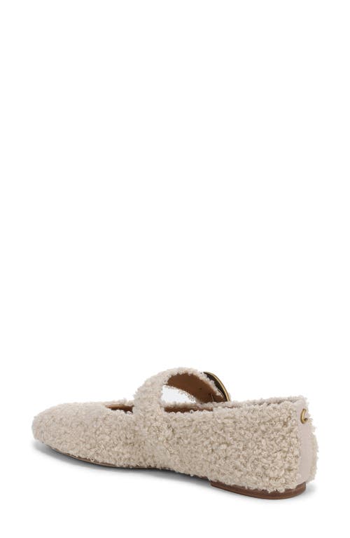 Circus Ny By Sam Edelman Bella Faux Shearling Mary Jane Flat In Gold
