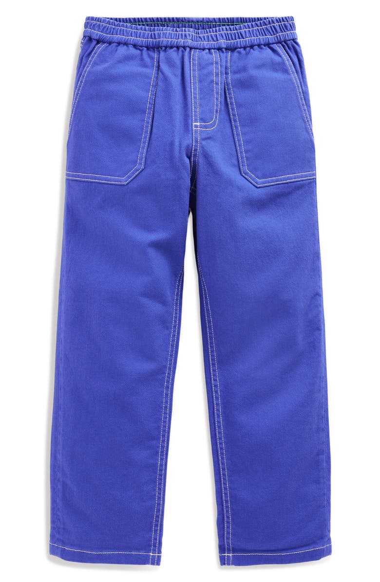 Mini Boden Kids' Pull-On Jeans, Main, color, Blue Heron