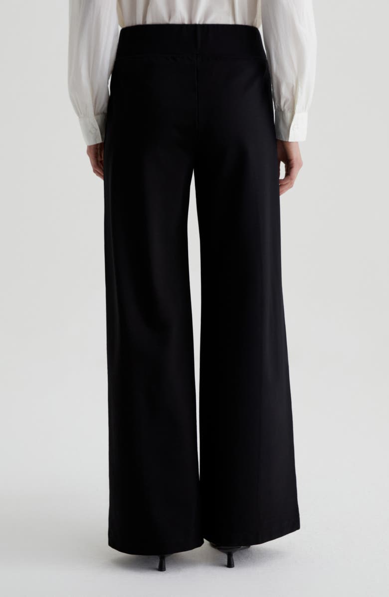 AG Reagan High Waist Wide Leg Pants, Alternate, color, Super Black