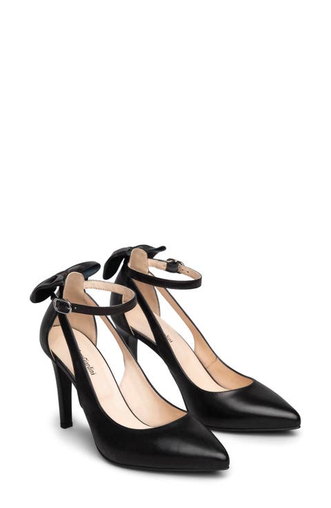 Bow Ankle Strap Pump (Women)