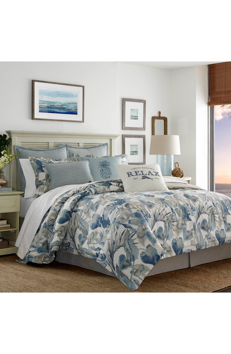 Tommy Bahama Raw Coast Cotton Duvet Cover & Sham Set, Main, color, Blue
