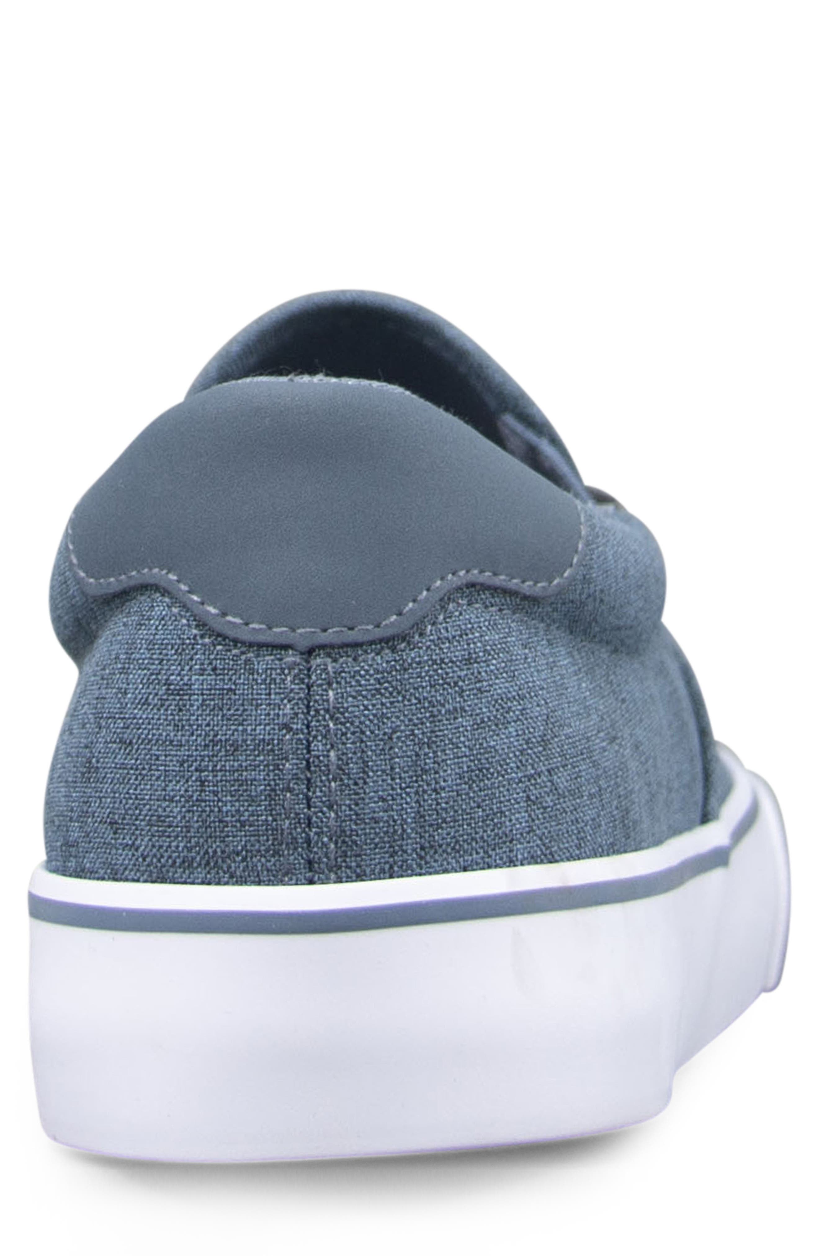 Clipper Slip-On Sneaker, Alternate, color, NAVY/ WHITE/ GUM