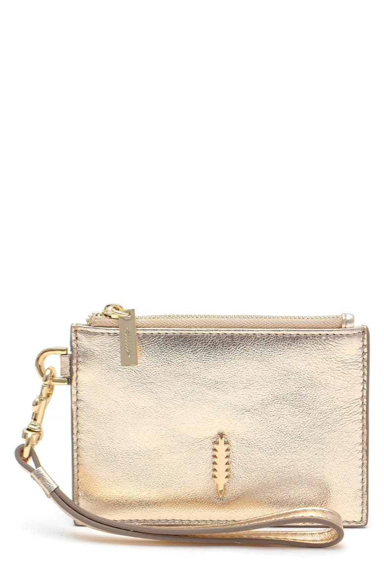 Kali Wristlet Pouch, Main, color, LIGHT GOLD