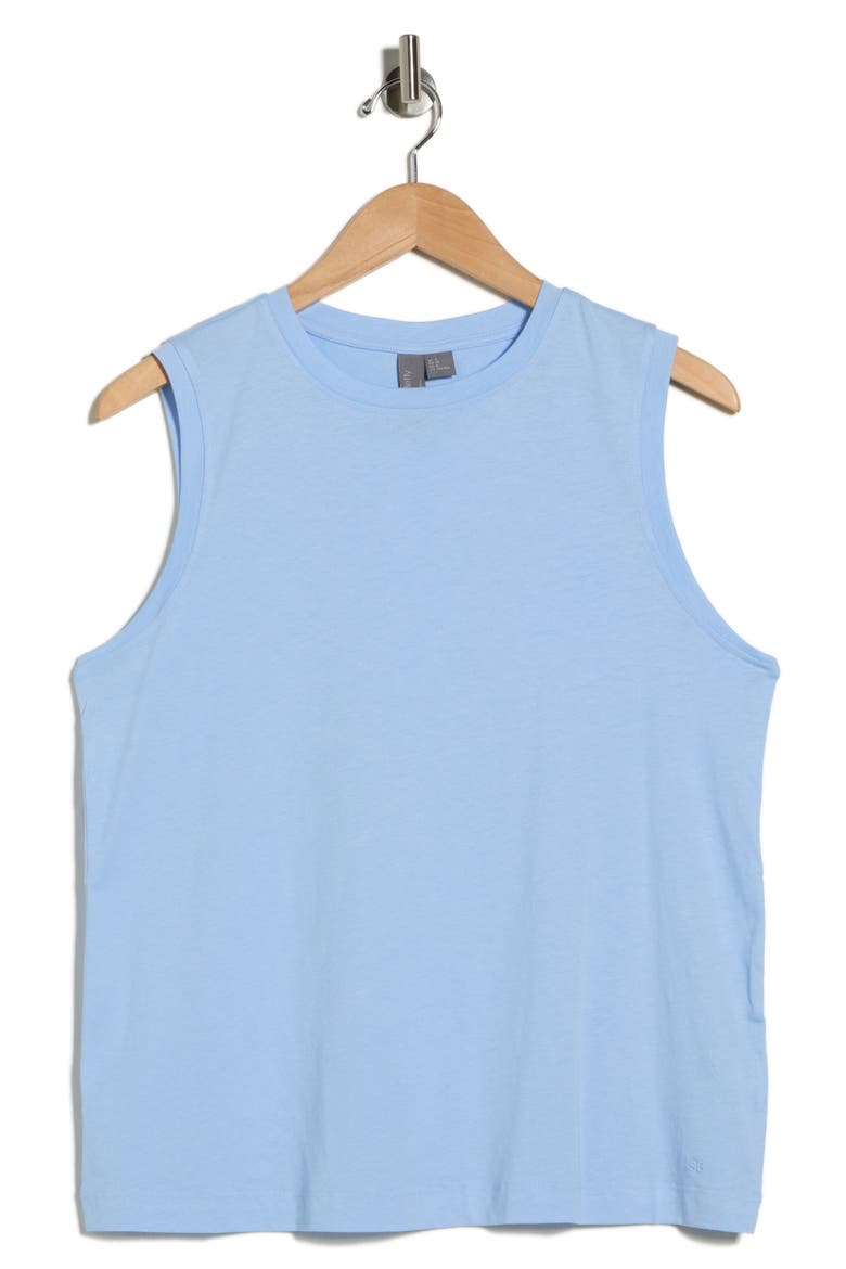 Essential Sleeveless T-Shirt, Alternate, color, BREEZE BLUE