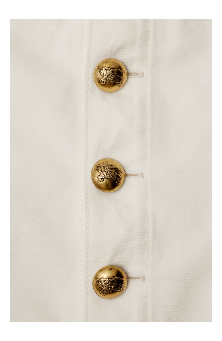 Burberry Cotton Mini Skirt, Alternate, color, Off White