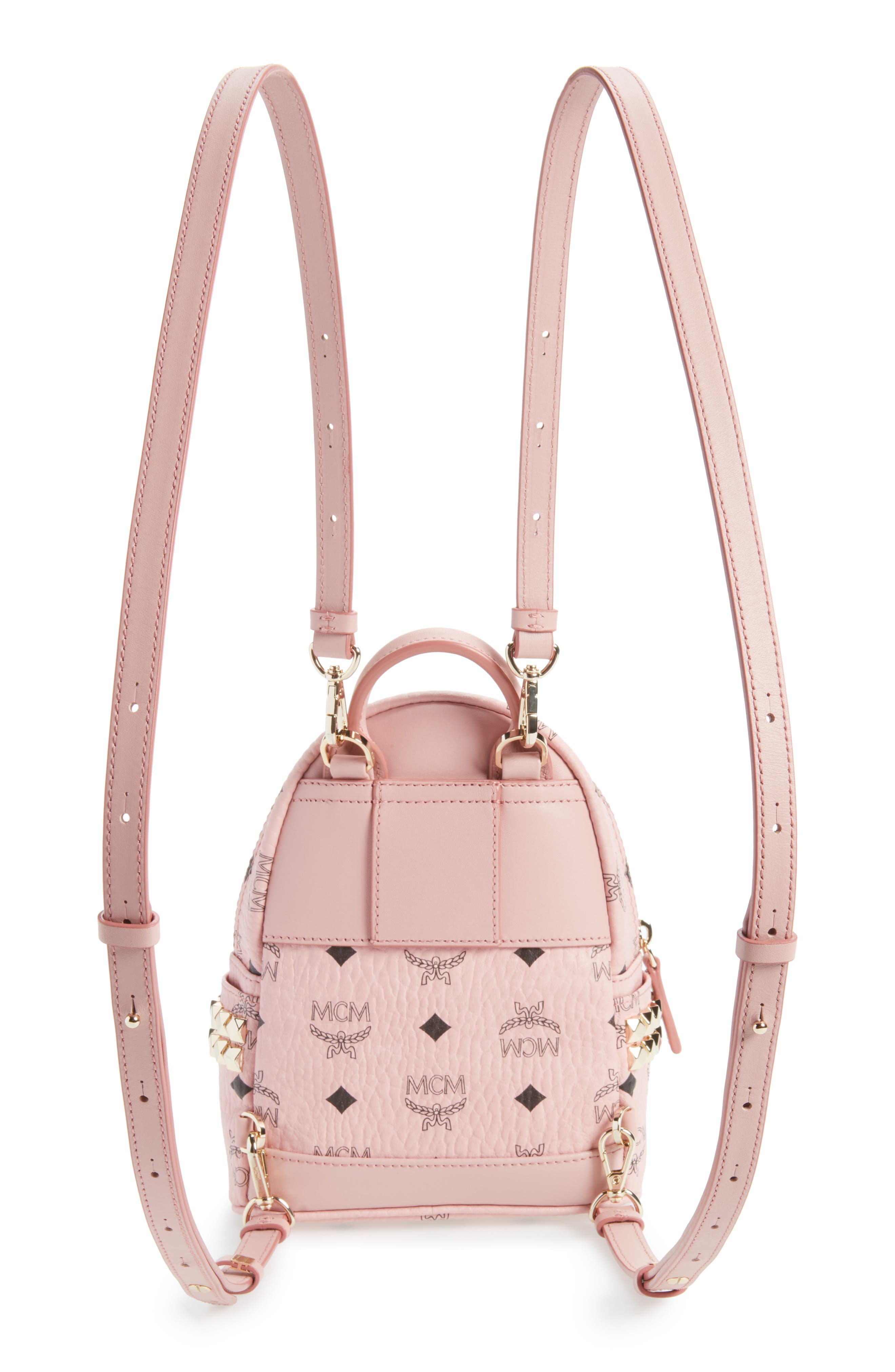 X-Mini Stark Side Stud Convertible Backpack, Alternate, color, SOFT PINK