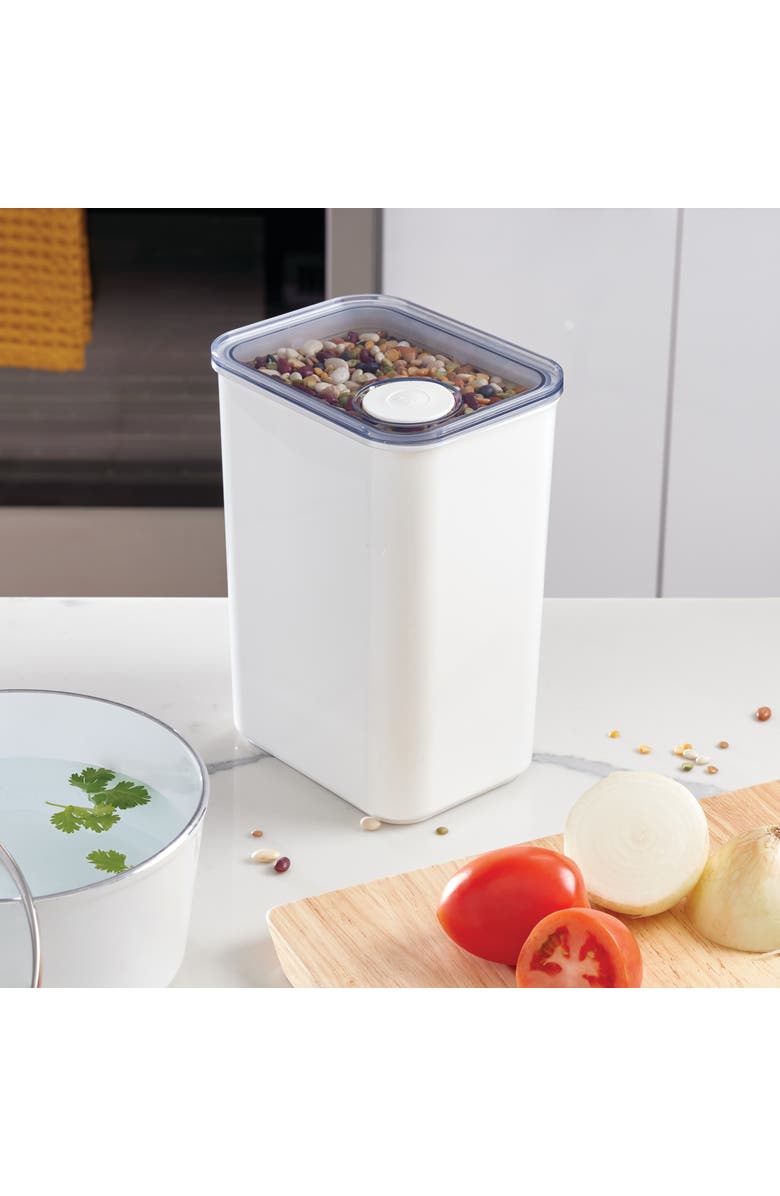 iDesign Large Canister with Removable Pour Cap - Set of 4 - White, Alternate, color, White