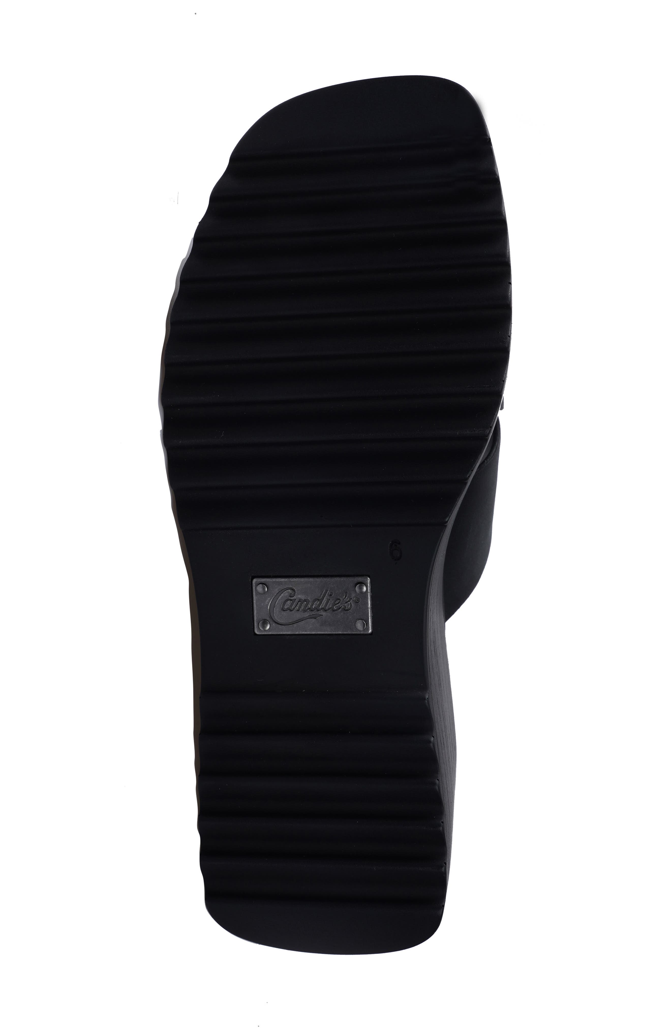 Candie
s Galina Platform Wedge Sandal, Alternate, color, Black