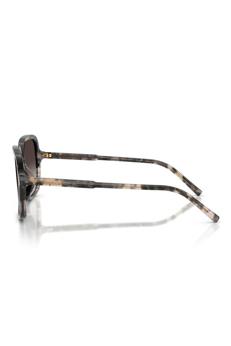 55mm Square Sunglasses, Alternate, color, GREY HAVANA / GREY GRADIENT