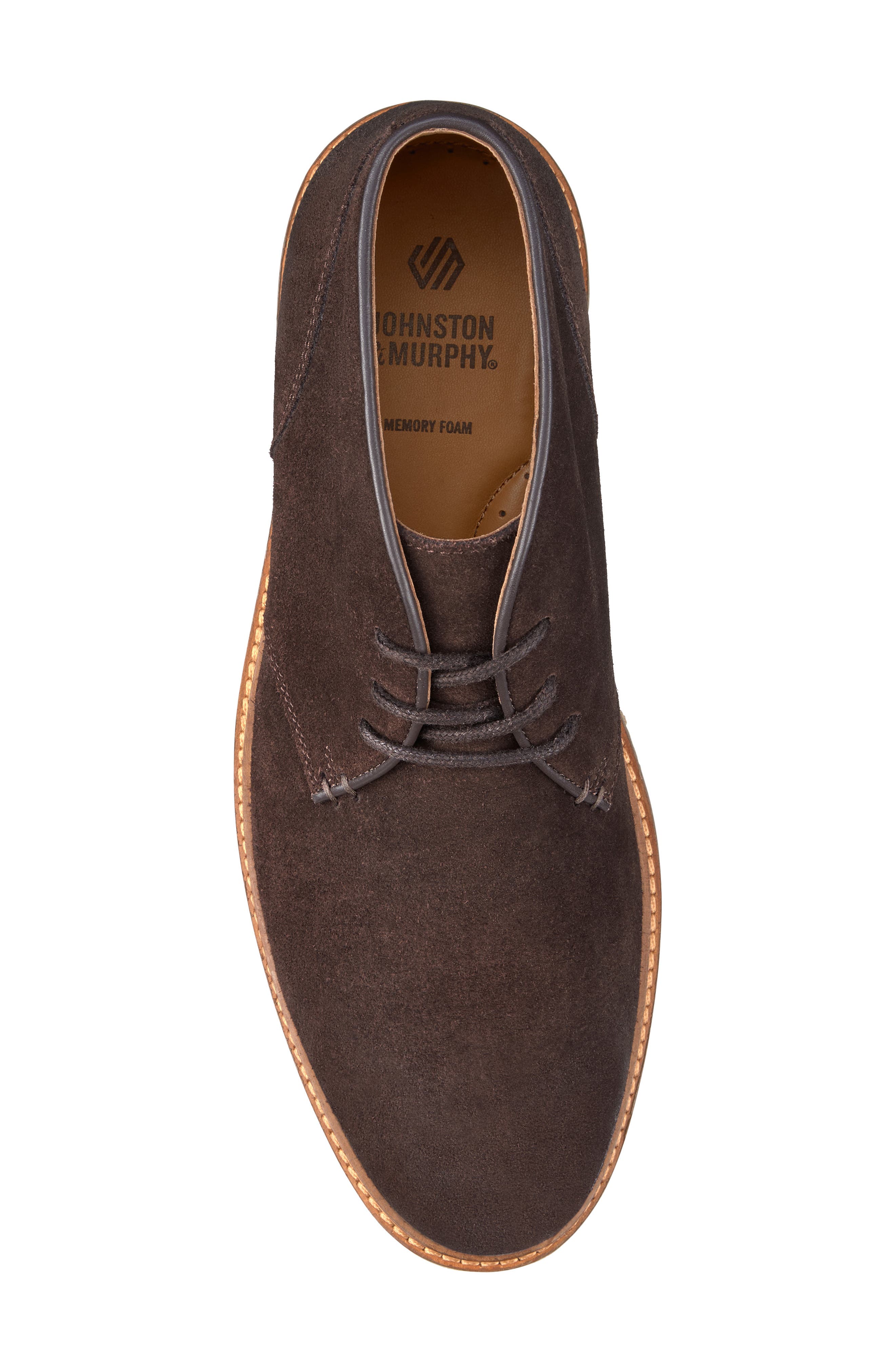Johnston & Murphy Calder Oiled Suede Chukka Boot, Alternate, color, Brown Oiled Suede