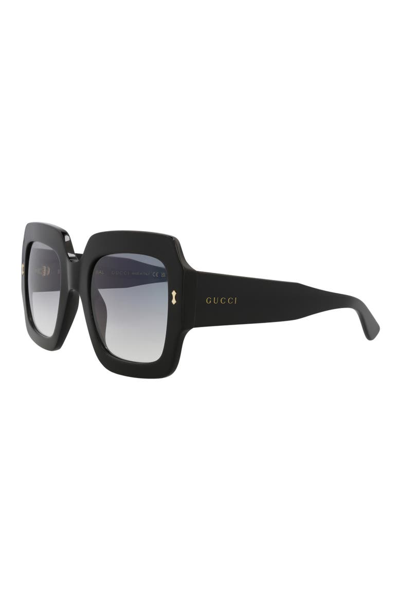 53mm Novelty Square Sunglasses, Alternate, color, BLACK BLACK GREY