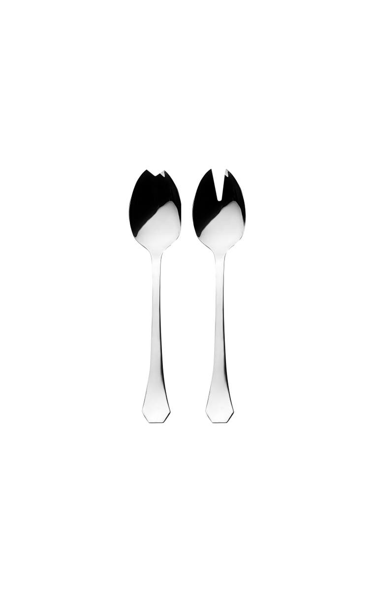 Mepra Moretto Salad Serving Set - 2 Pieces, Main, color, Silver
