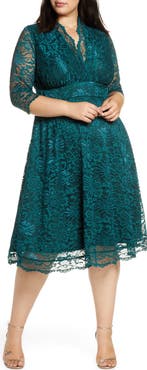 Kiyonna Mademoiselle Lace A-Line Dress