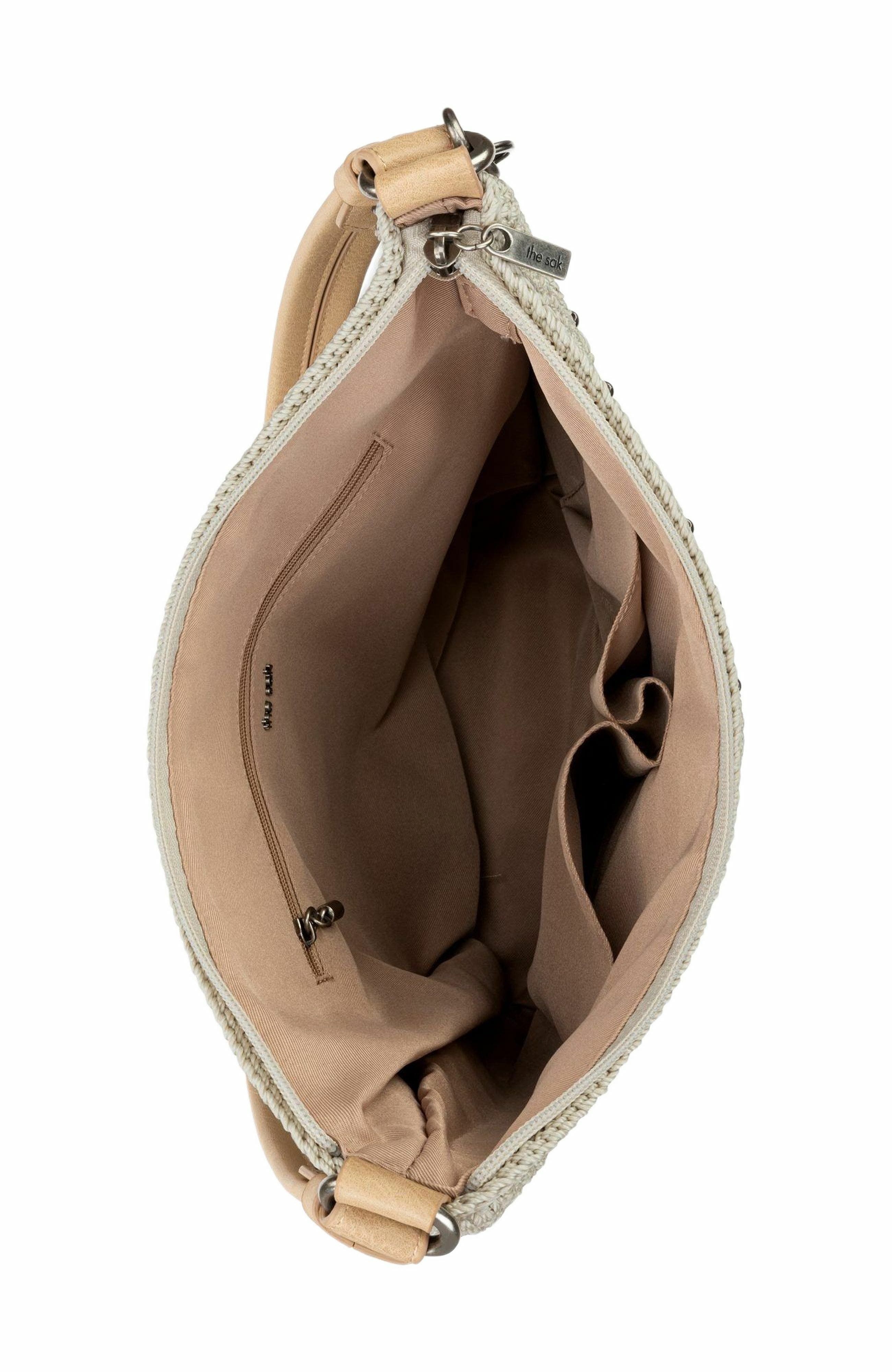 The Sak Sequoia Hobo Leather Bag, Alternate, color, Natural Medallion
