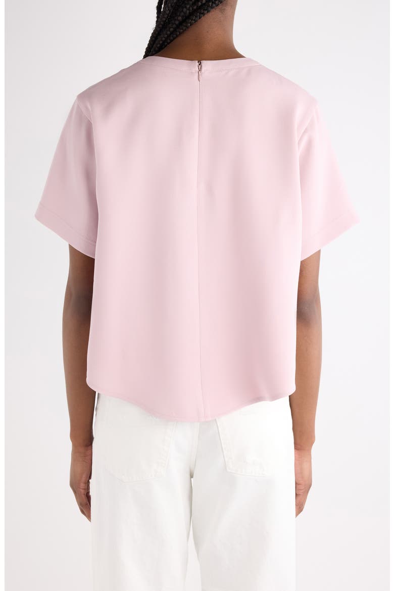 Silk & Wool Crop Training Top, Alternate, color, 5663 FUXIA