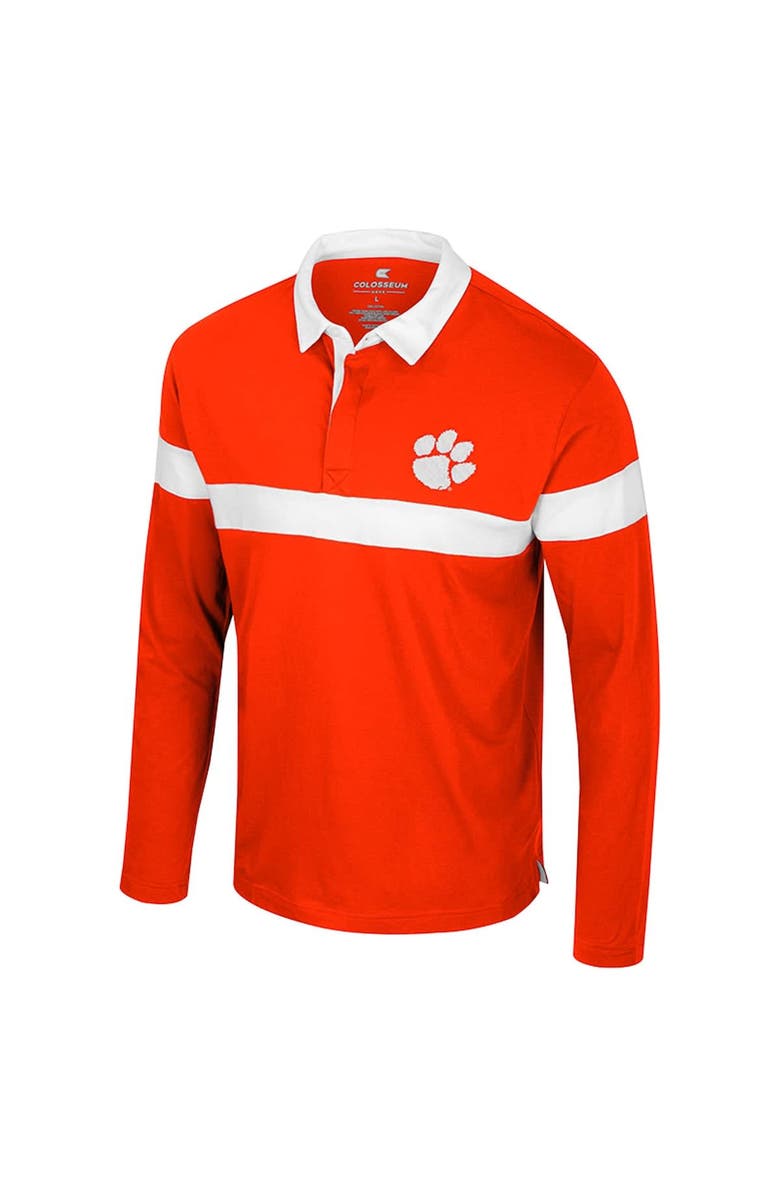 COLOSSEUM Men's Colosseum  Orange Clemson Tigers Too Cool For School Long Sleeve Polo, Alternate, color, Orange