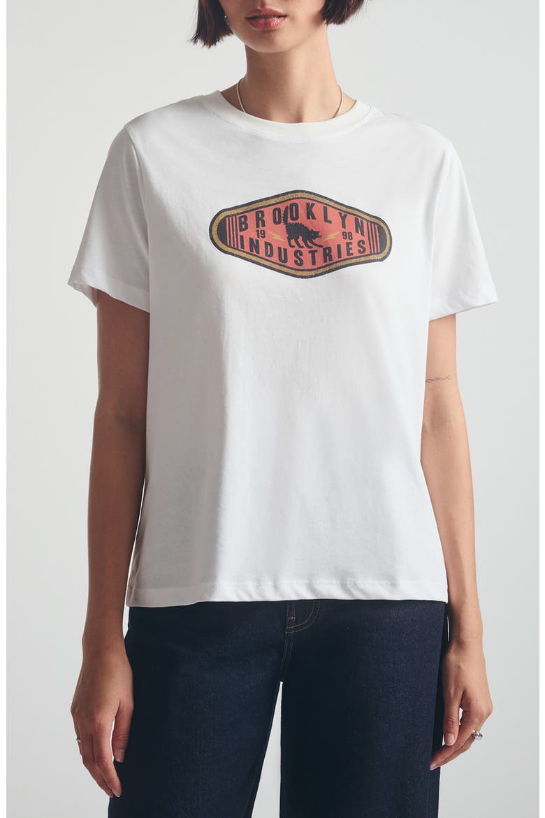 Logo Graphic T-Shirt, Main, color, WHITE