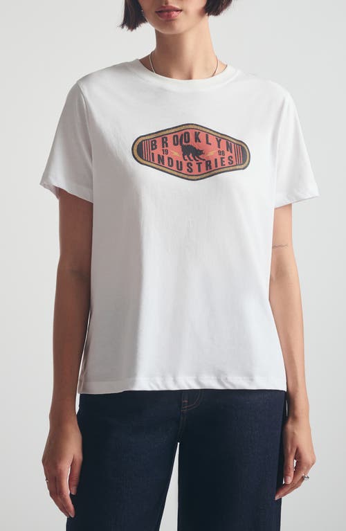 Brooklyn Industries Logo Graphic T-shirt In White