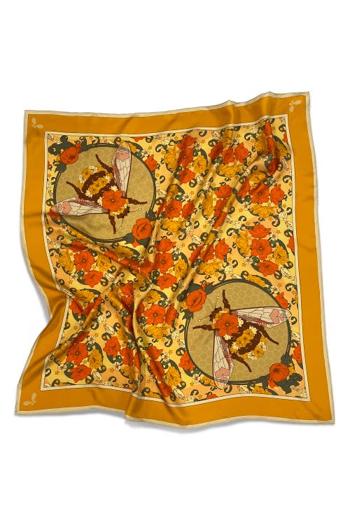 Henelle Large Silk Scarf In Bloom
