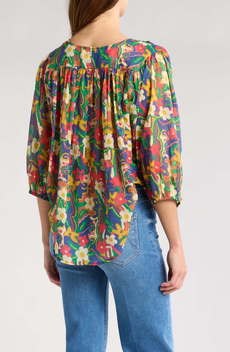 MOTHER The Breeze Tie Neck Top, Alternate, color, 