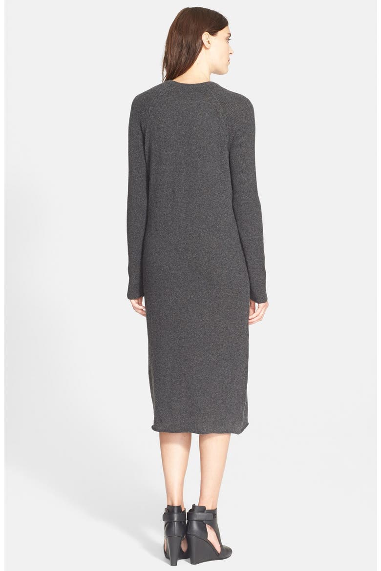 'Willy' Cashmere Sweater Dress, Alternate, color, CHARCOAL HEATHER GREY