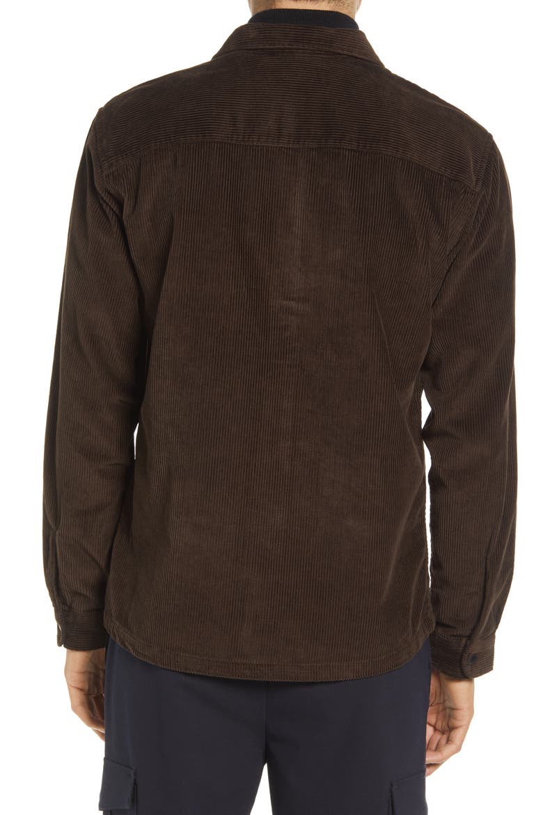 Loose Decker Organic Cotton Overshirt, Alternate, color, DEMITASSE