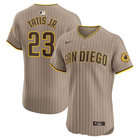 Men's Nike Fernando Tatis Jr. Sand San Diego Padres Alternate Elite Player Jersey