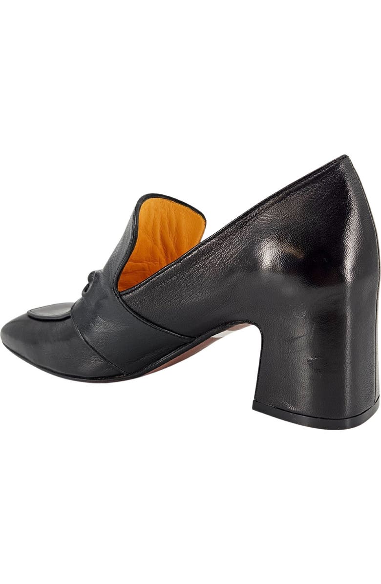 Madison Maison Hidden Horse Bit Heel Loafer, Alternate, color, Black