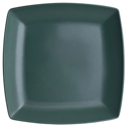 Gibson Home Grayson Melamine 12 Piece Square Dinnerware Set In Green