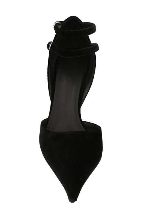 Ferragamo Vidya Suede Wedge Pump In Black