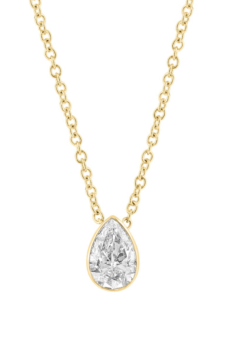 Lab-Grown Diamond Pendant Necklace, Main, color, GOLD