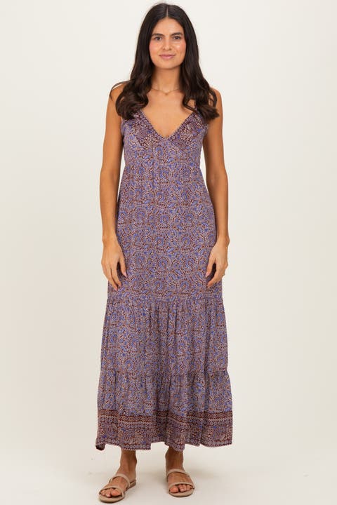 Paisley Halter Maxi Dress