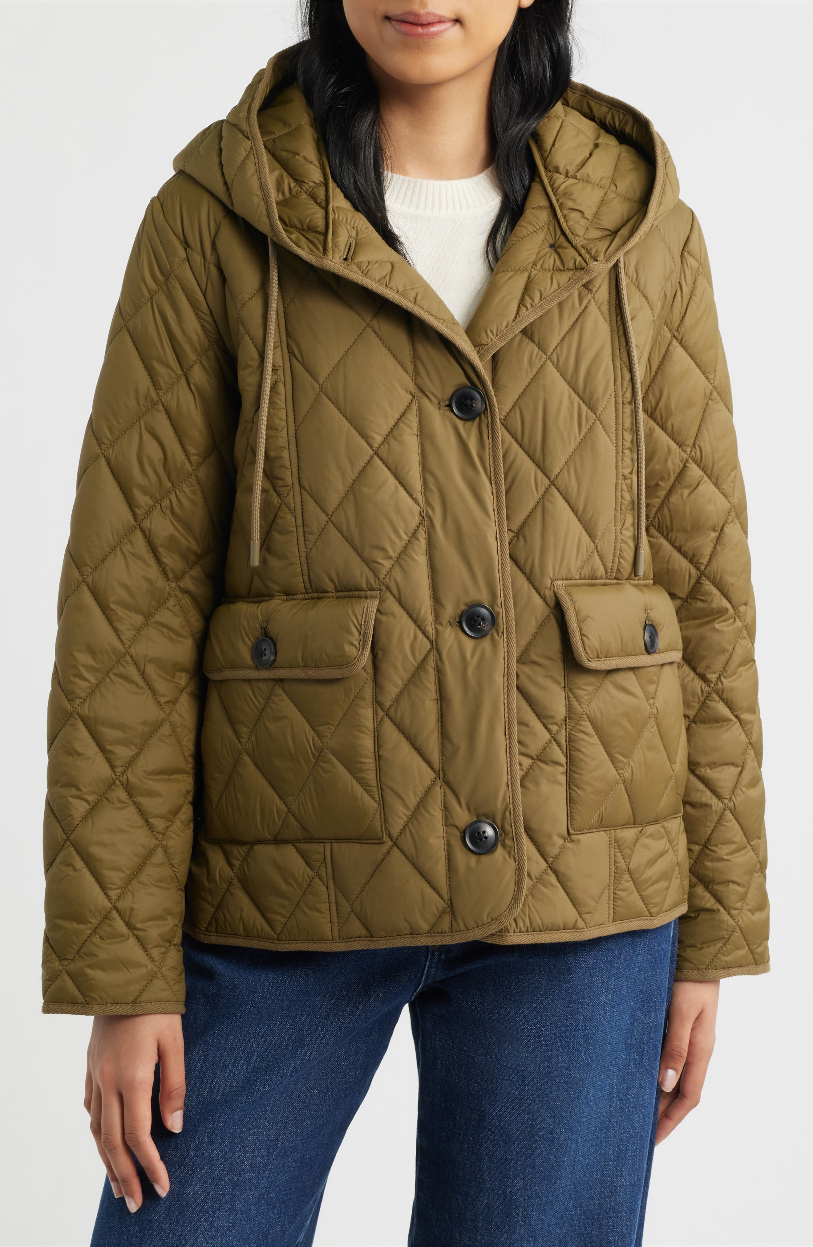 Женские куртки Bernardo Diamond Quilted Hooded Liner Jacket — фото 4