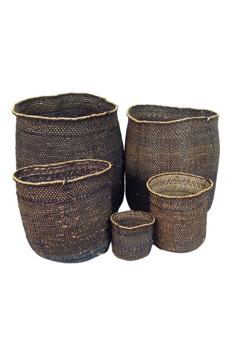 Mbare Light Black Iringa Basket, Alternate, color, Light Black