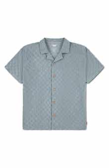 Kids' Check Jacquard Camp Shirt