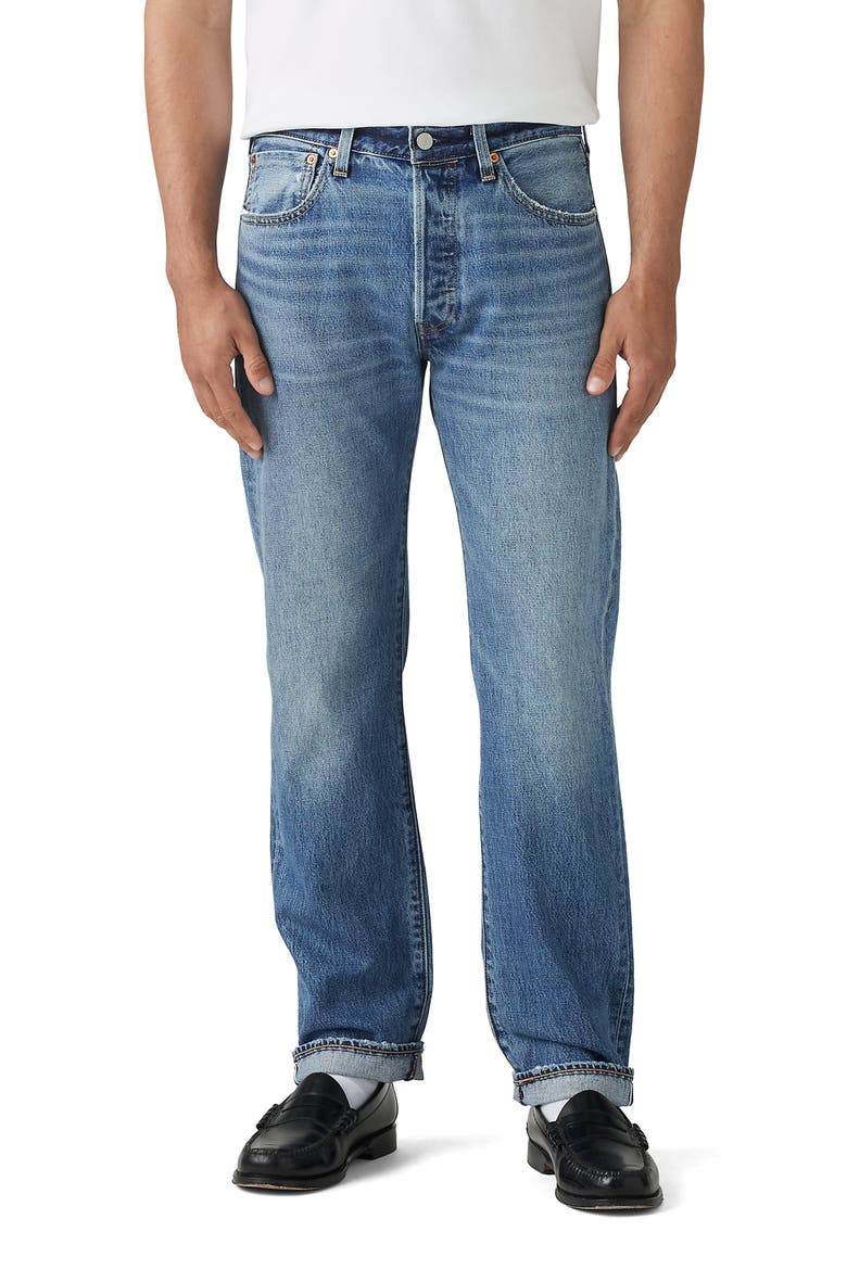 LEVI’S / 90's 501XX 55501 selvedge denim 501® Original Straight Leg Selvedge Jeans (Men) | Nordstrom