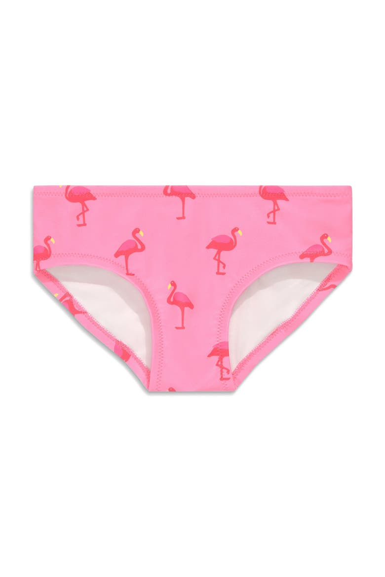 Kids Swim Bikini Bottom In Flamingos, Main, color, Pink Lemonade Flamingos