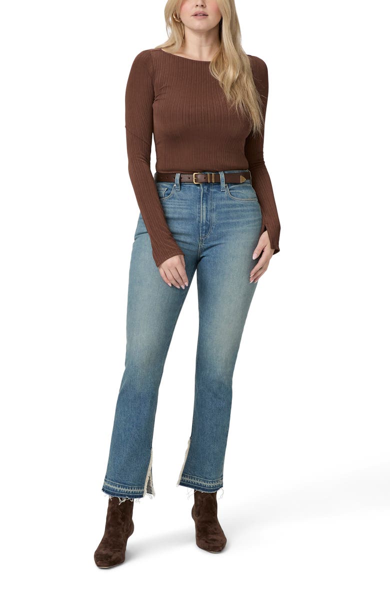 PAIGE Knockout Undone Hem Jeans, Alternate, color, Riff