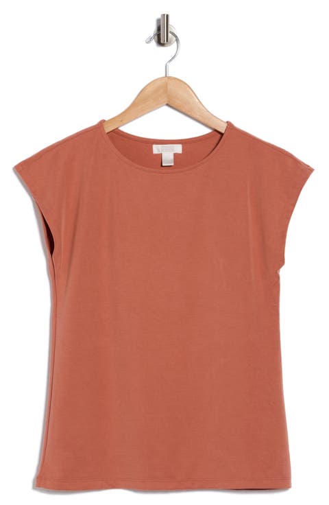 Cap Sleeve Modal Blend T-Shirt