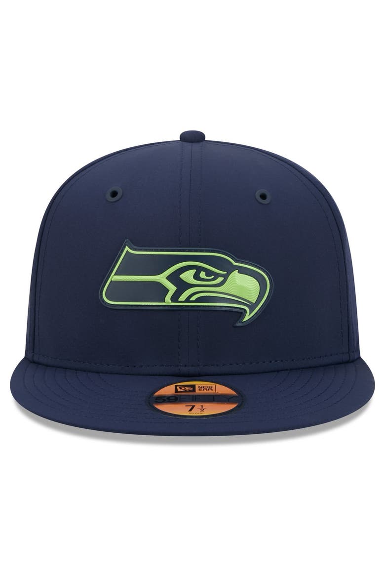 Men's New Era College Navy Seattle Seahawks 2026 Sideline 59FIFTY Fitted Hat, Alternate, color, College Navy