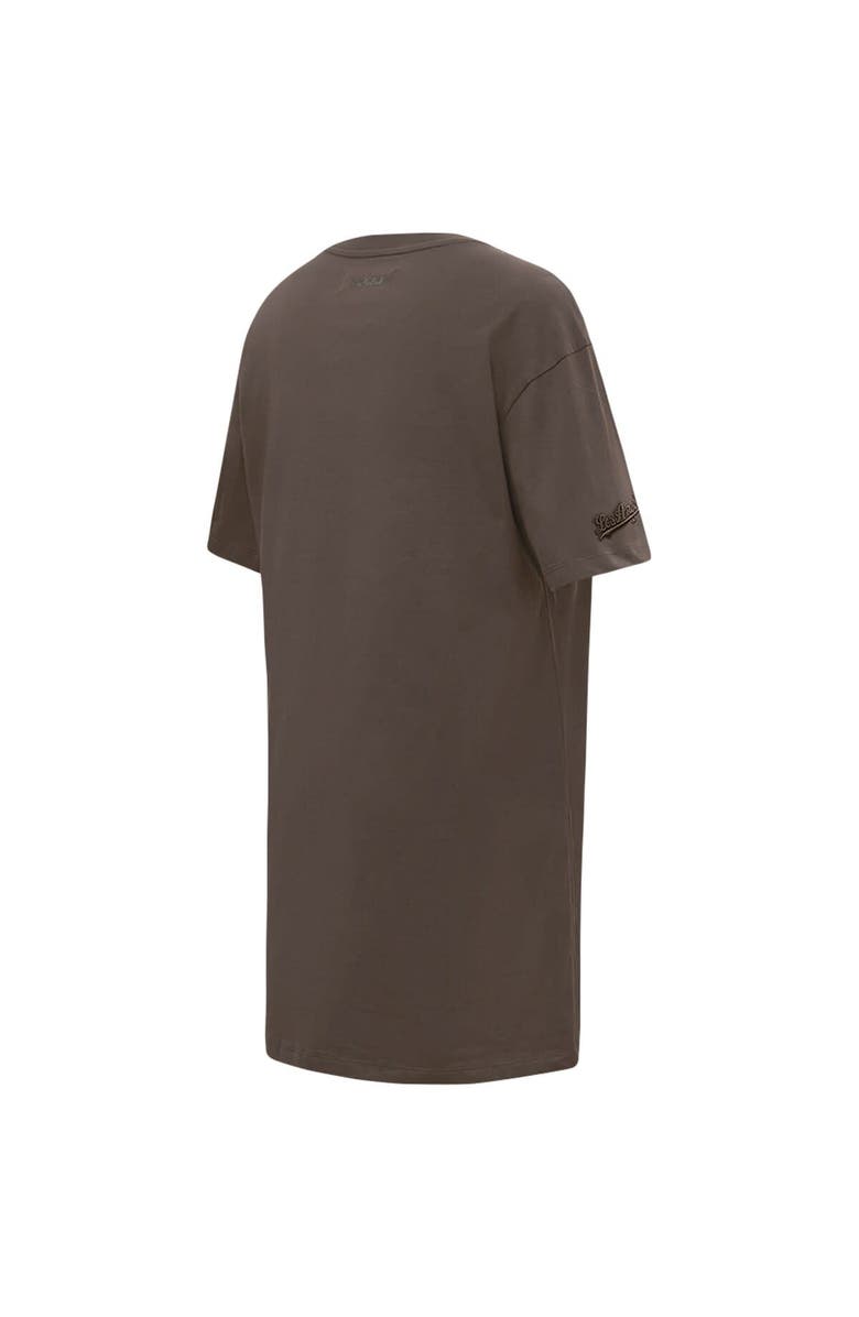 PRO STANDARD Women's Pro Standard Brown Los Angeles Dodgers Neutral T-Shirt Dress, Alternate, color, Brown