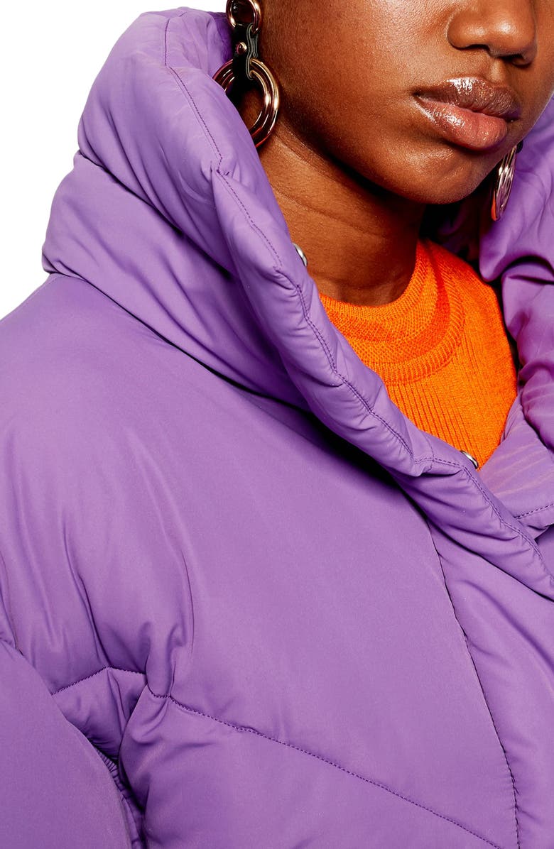 Topshop Meghan Puffer Jacket, Alternate, color, 