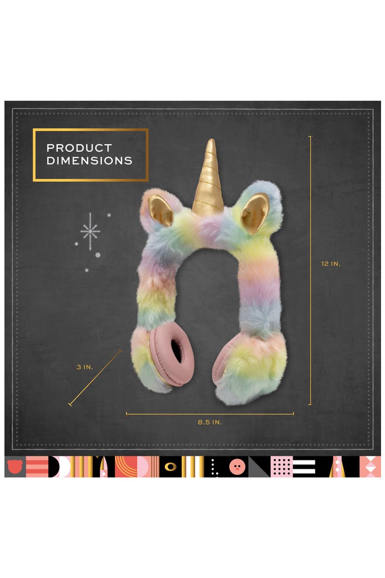 Plush Covered Headphones, Alternate, color, RED