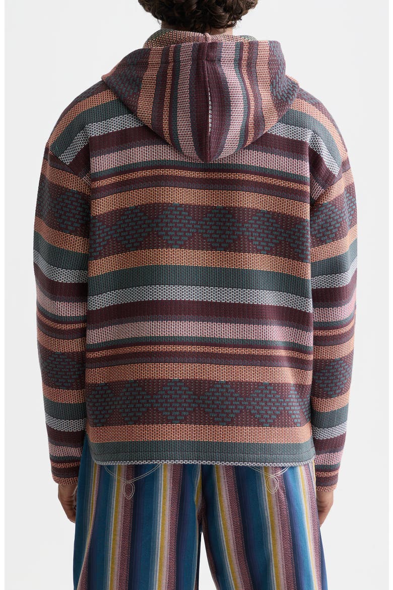 Relaxed Fit Stripe Jacquard Hoodie (Men) | Nordstrom