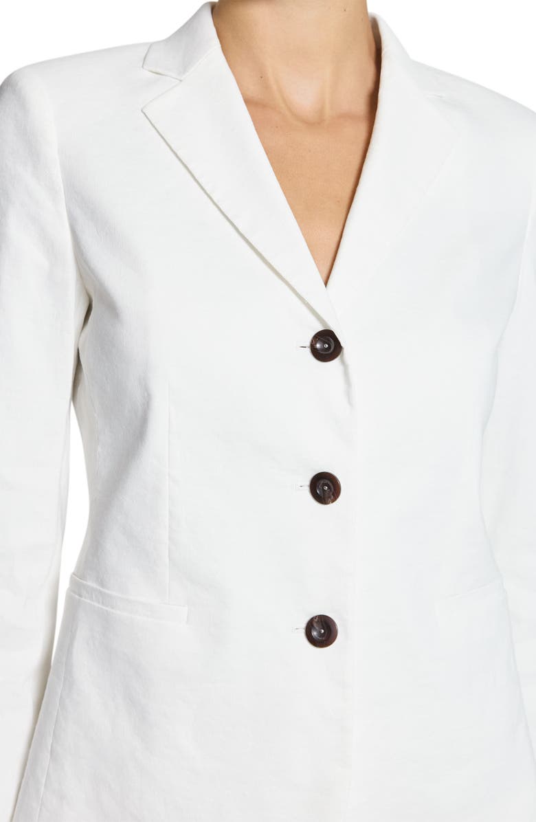 Theory Shrunken Three Button Blazer, Alternate, color, White - 100