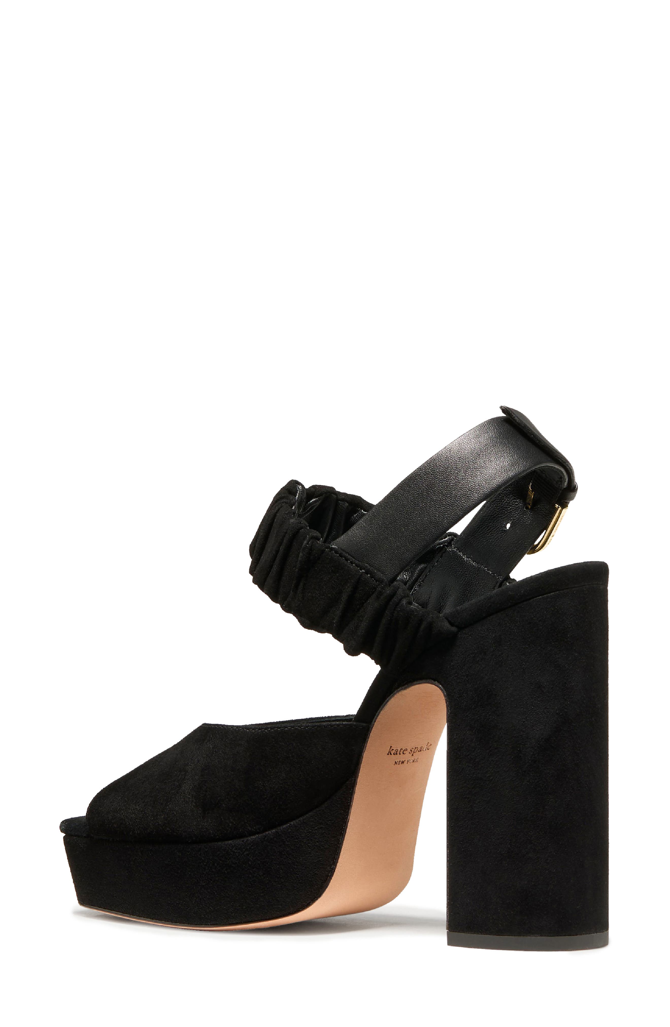 sylvie platform sandal, Alternate, color, BLACK