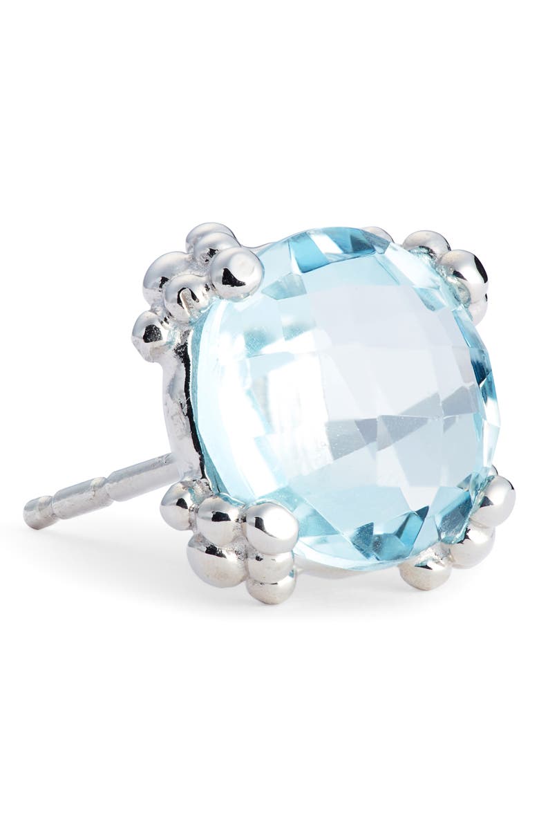 Anzie Small Cluster Topaz Stud Earrings, Alternate, color, Blue Topaz