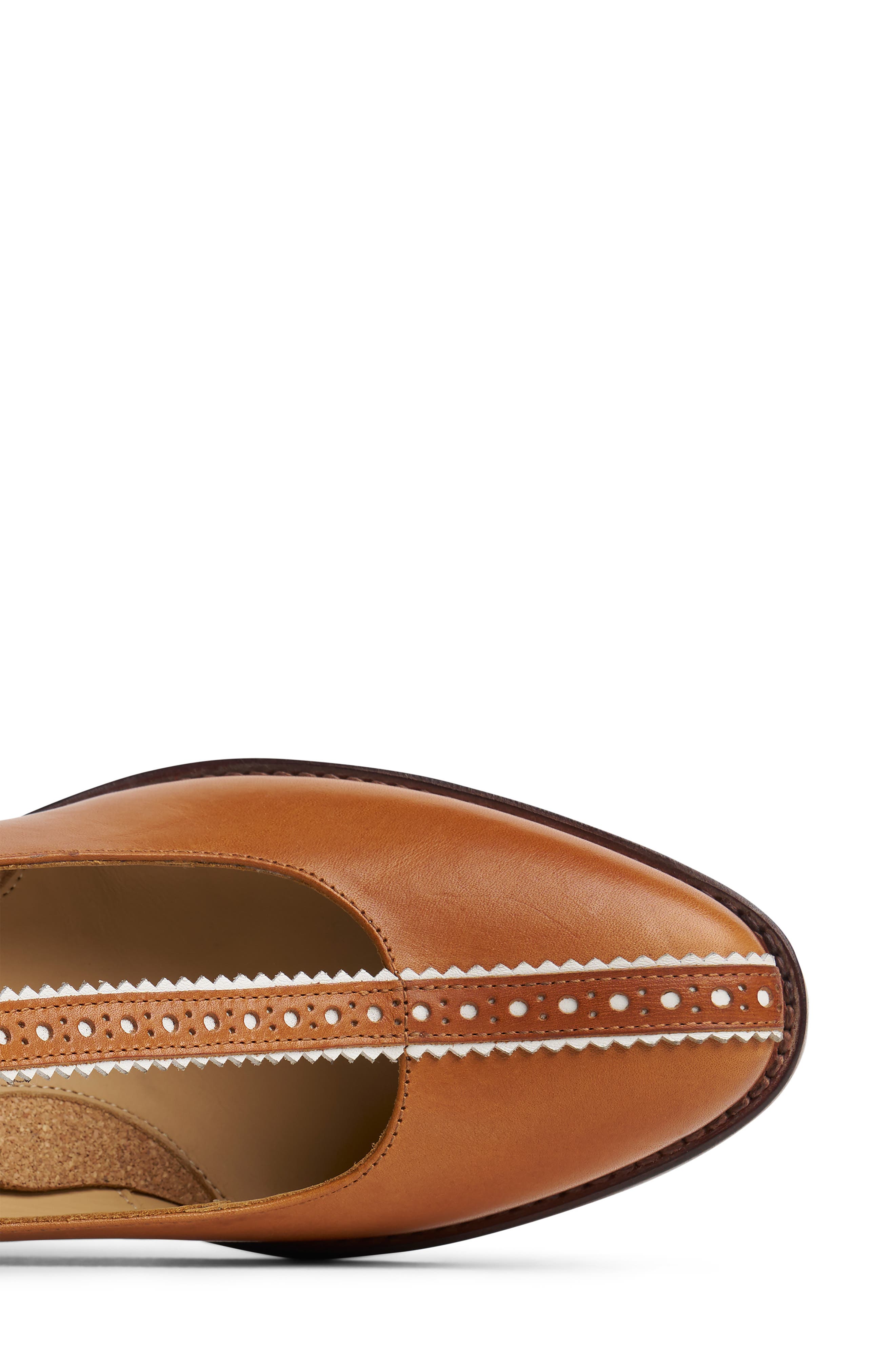 The Office of Angela Scott Miss Beverly T-Strap Pump, Alternate, color, Veg Tan